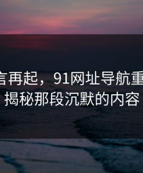 网络传言再起，91网址导航重磅回归：揭秘那段沉默的内容