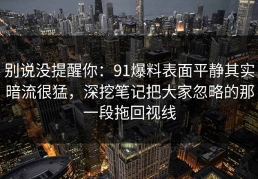 别说没提醒你：91爆料表面平静其实暗流很猛，深挖笔记把大家忽略的那一段拖回视线