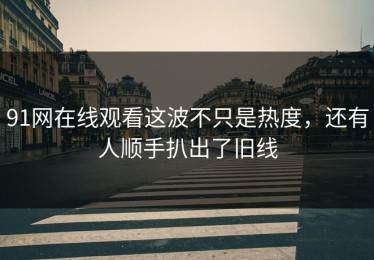 91网在线观看这波不只是热度，还有人顺手扒出了旧线