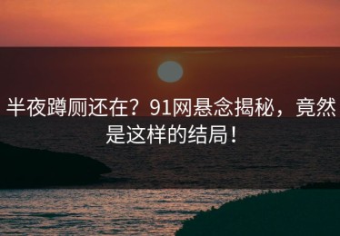 半夜蹲厕还在？91网悬念揭秘，竟然是这样的结局！