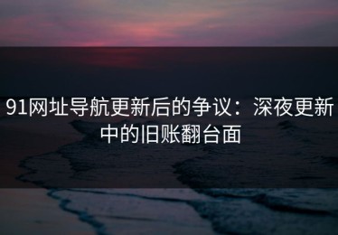 91网址导航更新后的争议：深夜更新中的旧账翻台面
