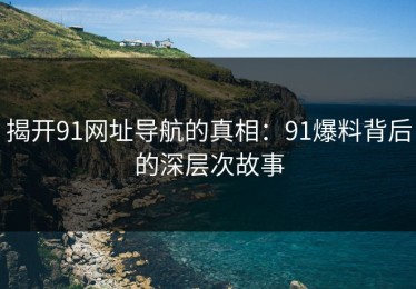 揭开91网址导航的真相：91爆料背后的深层次故事